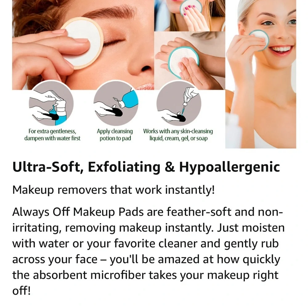 👑 12 pack makeup remover pads